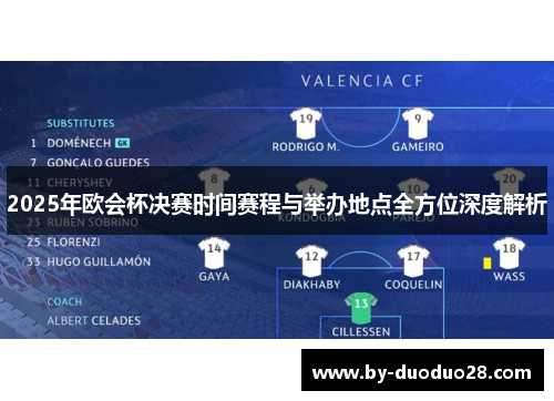2025年欧会杯决赛时间赛程与举办地点全方位深度解析